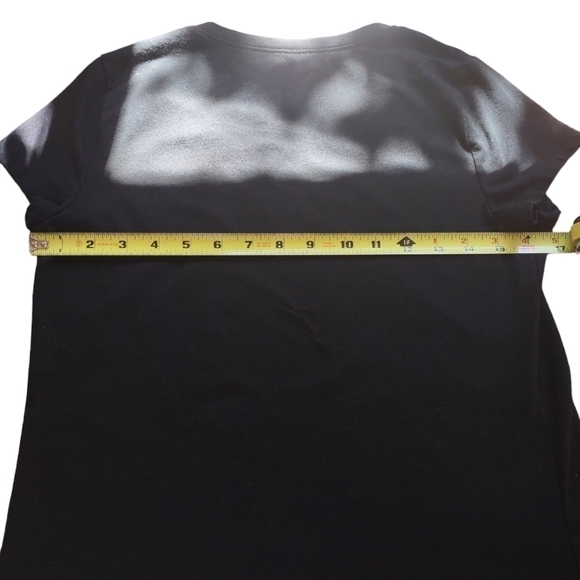 No Boundaries Black Scoop Neck Top Junior's Large - Picture 6 of 8